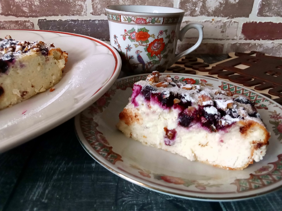 Творожная запеканка. Фото от автора