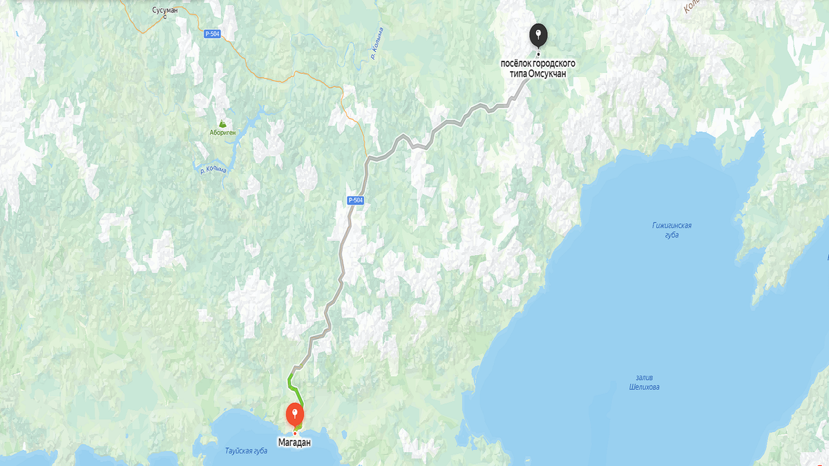 Карта автозимника