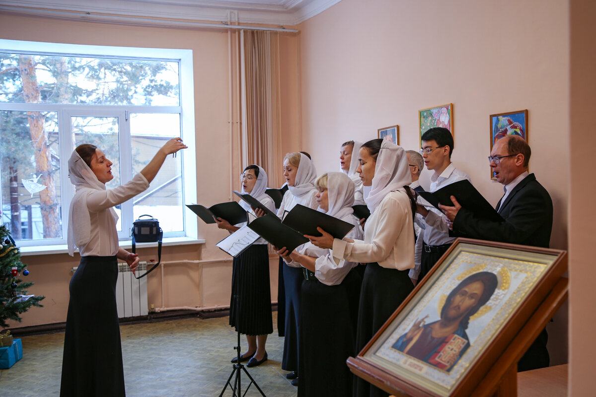 Певчие хор Преображенский собор Белгород