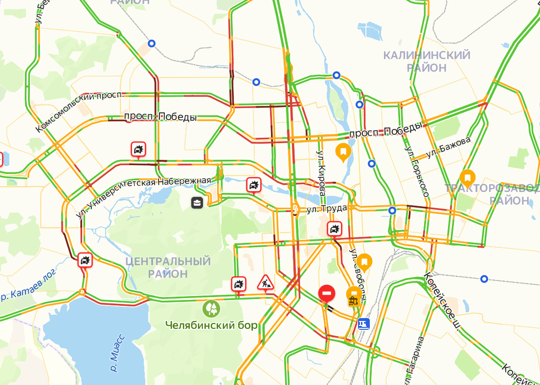    Скрин: Яндекс пробки