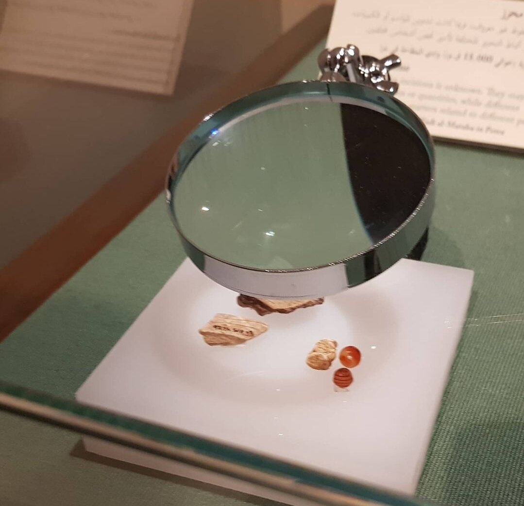 Бусины из сердолика, The Jordan Museum, Амман, Иордания (фото атвора)