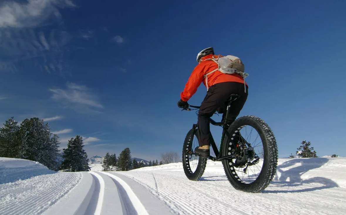Fatbike Snow. Зимний велосипед. Велосипед для зимы. Снежный велосипед.