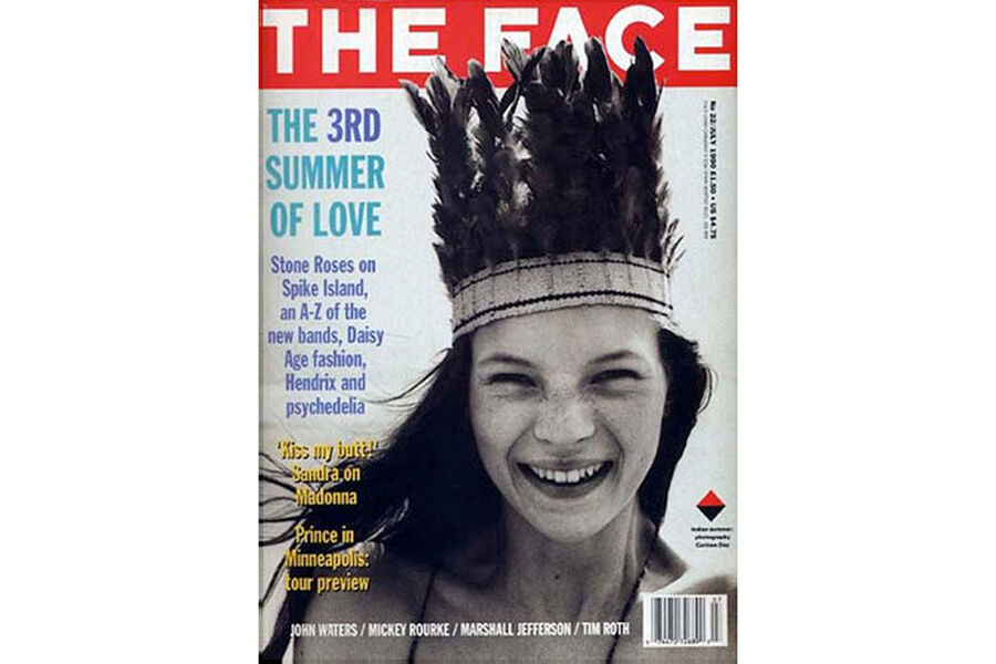 Первая обложка Кейт Мосс — The Face, июль, 1990 год / The Face