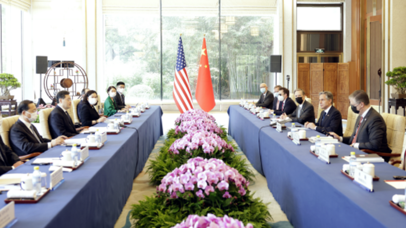    Цинь Ган провел переговоры с госсекретарем США Энтони Блинкеном ©Министерство иностранных дел КНР