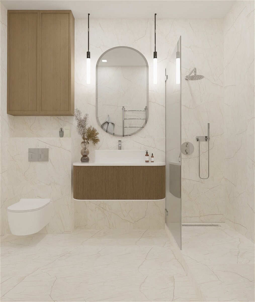 ванная с окрашенными стенами. сочетание плитки в ванной. отделка ванной без плитки. крагенные стены в ваой. дизайн ванной краска плитка.