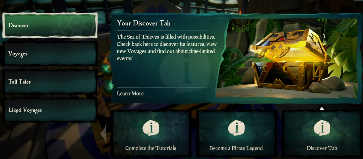 Стол заданий в Sea of Thieves