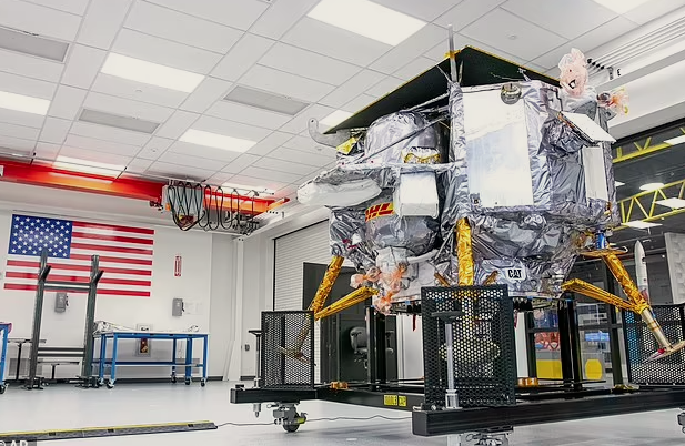 Peregrine One, американский лунный посадочный модуль. (Источник изображения: MailOnline)