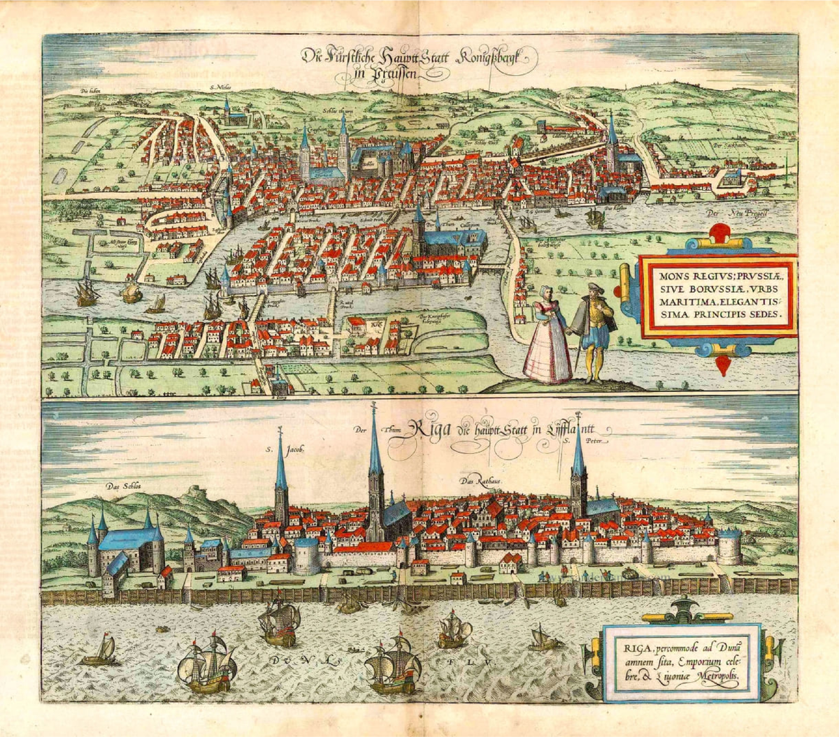 Рига, примерно, в петровское время