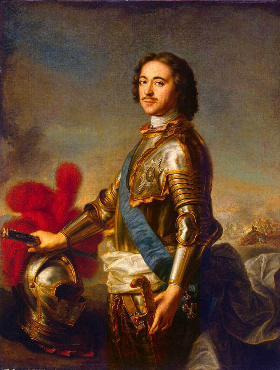 Пётр I. Портрет кисти Жан-Марка Натье́