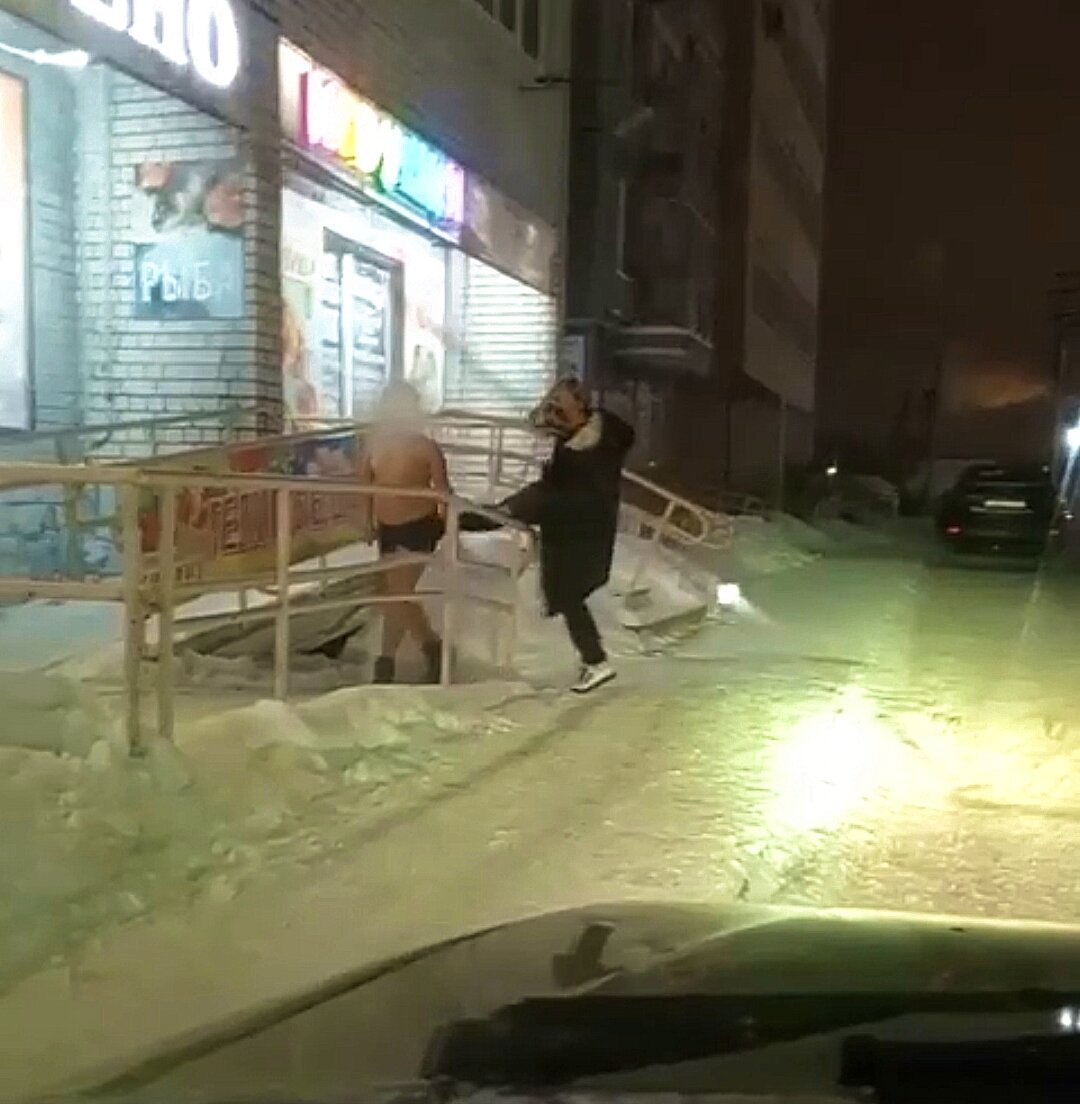 Кадр из видео очевидцев