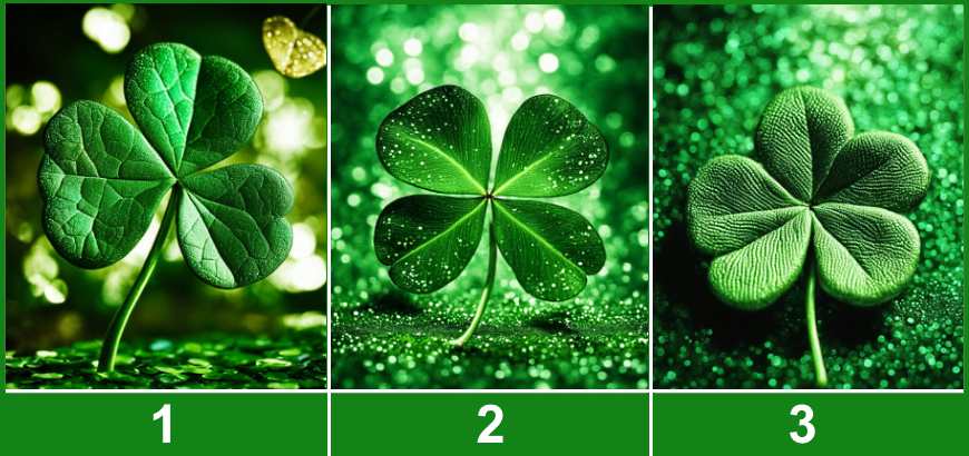 Выберите один лист клевера