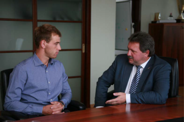 Встреча Владимира Перегуды с Дмитрием Малышко, июль 2013 г.