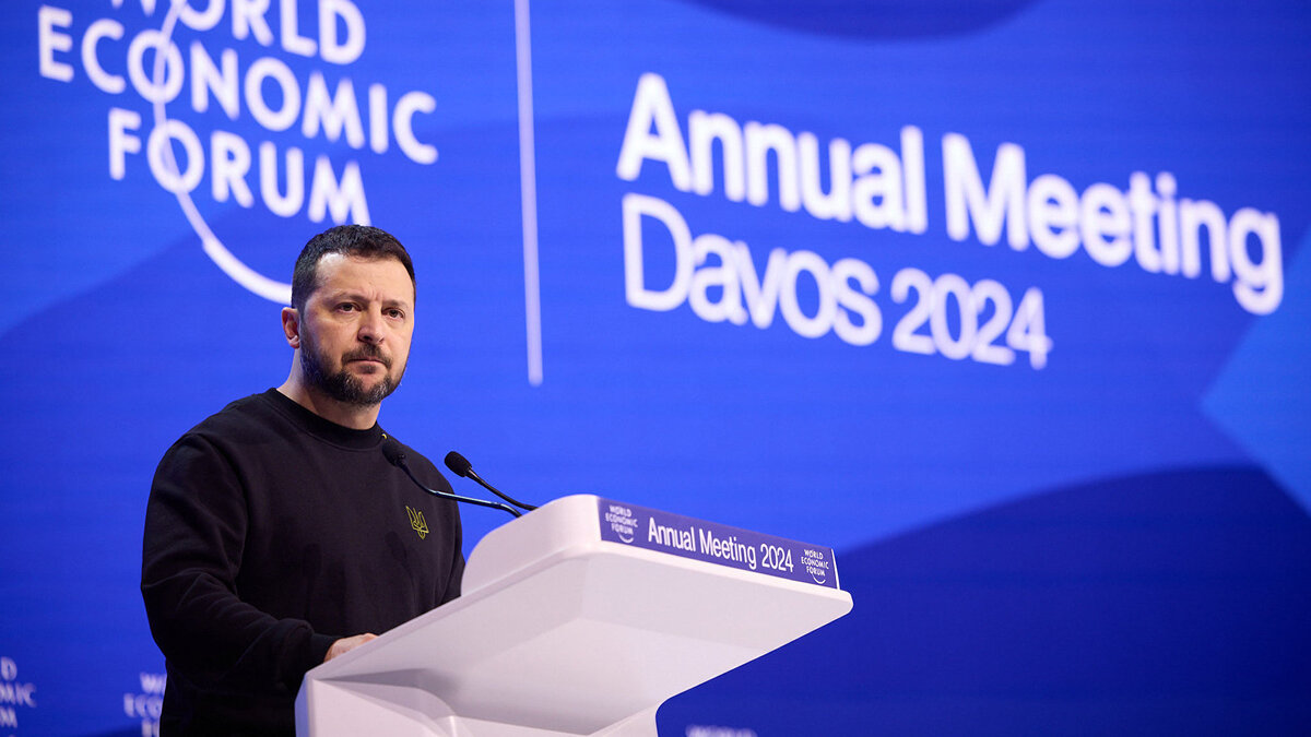    Владимир Зеленский на МЭФ в Давосе© Фото : Офис президента Украины