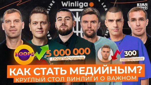 КАК СТАТЬ МЕДИЙНЫМ? ПЕРВЫЙ КРУГЛЫЙ СТОЛ WINLIGA О ВАЖНОМ | HEY MAX HOOPS, МОНЯ, БЫКОВ, ВЯЛЬЦЕВ, ЗНАМЕНСКИЙ, МАТЕРАНСКИЙ