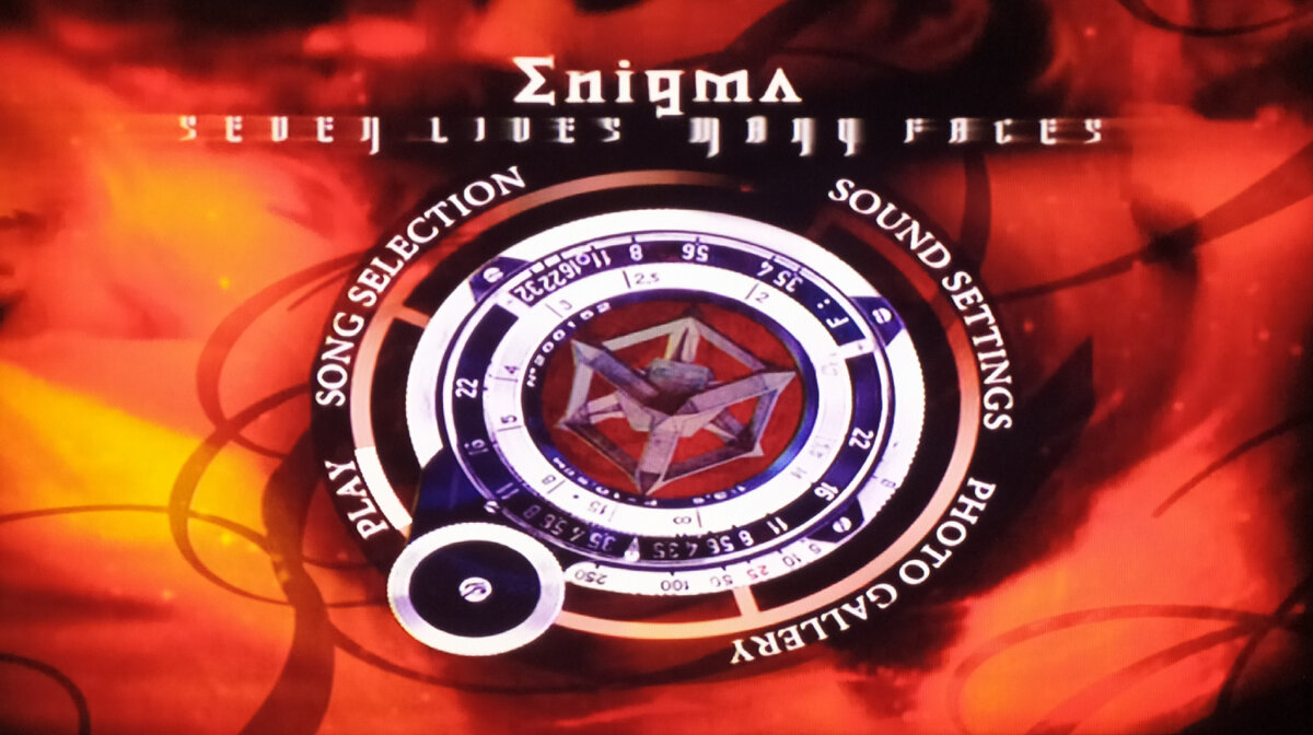 Enigma "Seven Lives Many Faces" DVD - main menu