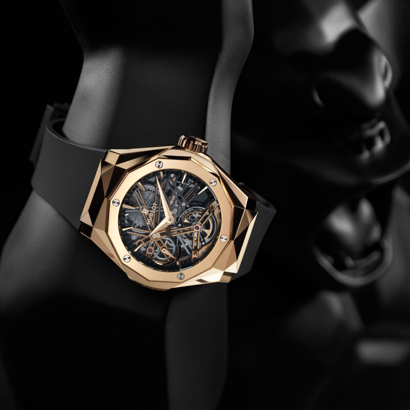 Часы Hublot Classic Fusion Tourbillon Power Reserve 5 Days Orlinski King Gold в 45 мм корпусе из розового золота King Gold