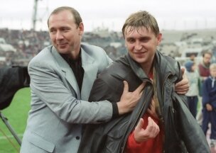 Черенков с главным тренером О.И.Романцевым