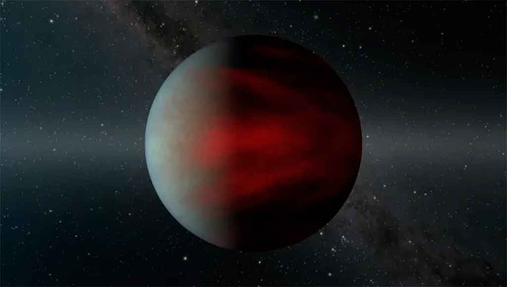 На этой картинке изображена недавно открытая экзопланета HIP 67522 b, которая, судя по всему, является самым молодым горячим Юпитером из когда-либо обнаруженных. Расположенная всего в 490 световых годах от Земли, HIP 67522 b примерно в 10 раз больше диаметра Земли или близка к диаметру Юпитера. Ее размер убедительно указывает на то, что на этой планете преобладает газ. Фото: НАСА/Лаборатория реактивного движения-Калтех/Р. 