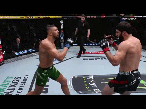 Магомед Анкалаев вырубает Джони Уокера 