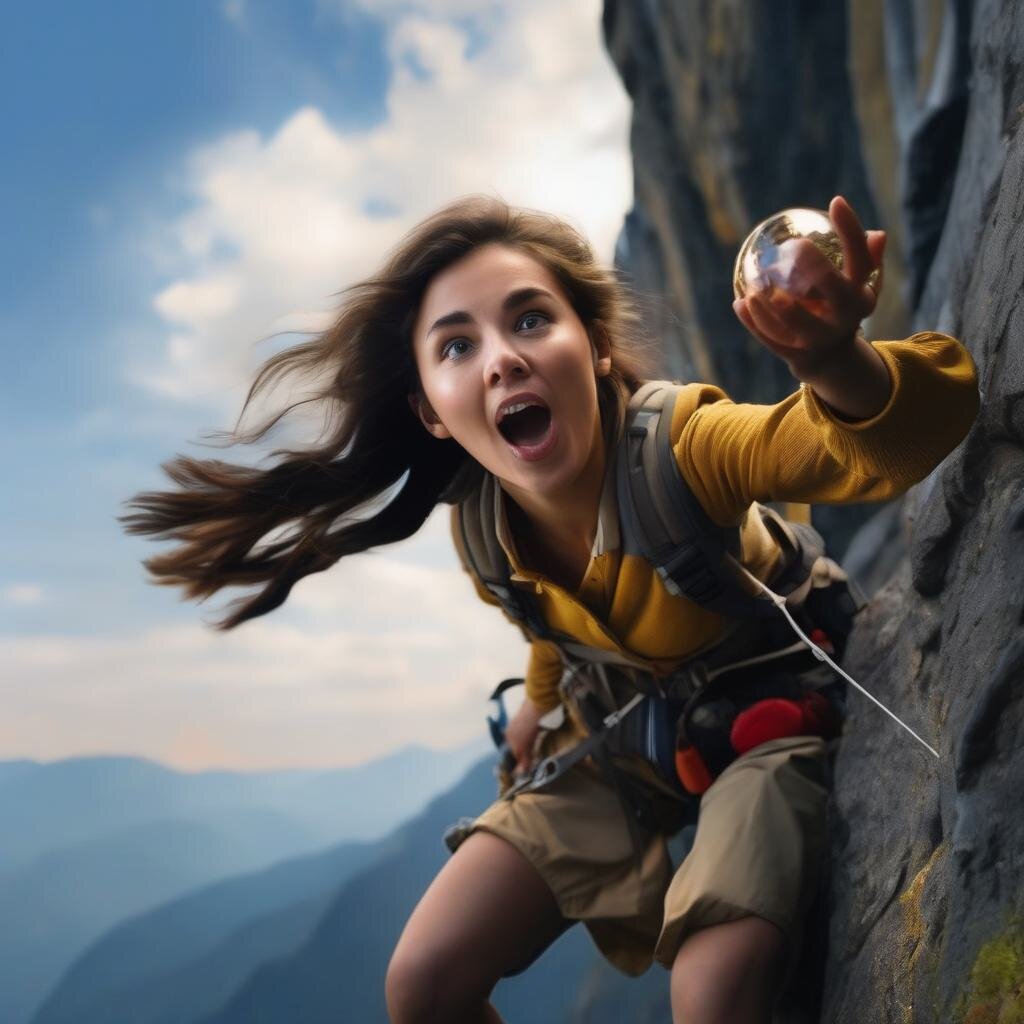 девушка сорвалась со скалы