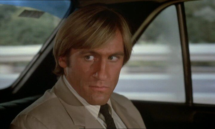 Французский актер Жерар Депардье в молодости.