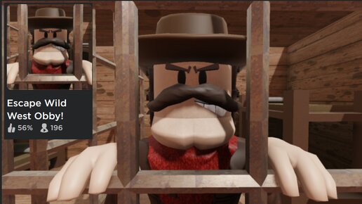 Escape Wild West Obby! (NEW) Страшный паркур. обби в роблокс. Ковбой проходит испытания.