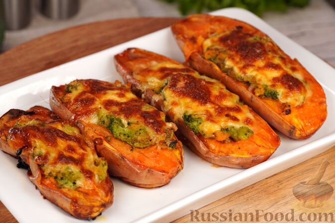 батат с пармезаном