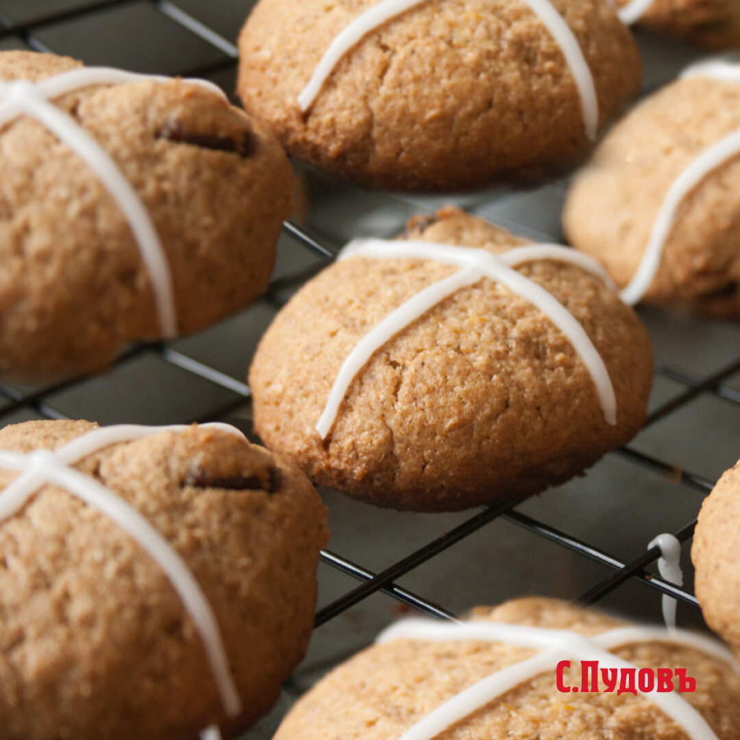 Цельнозерновое печенье «Кресты» на Крещение