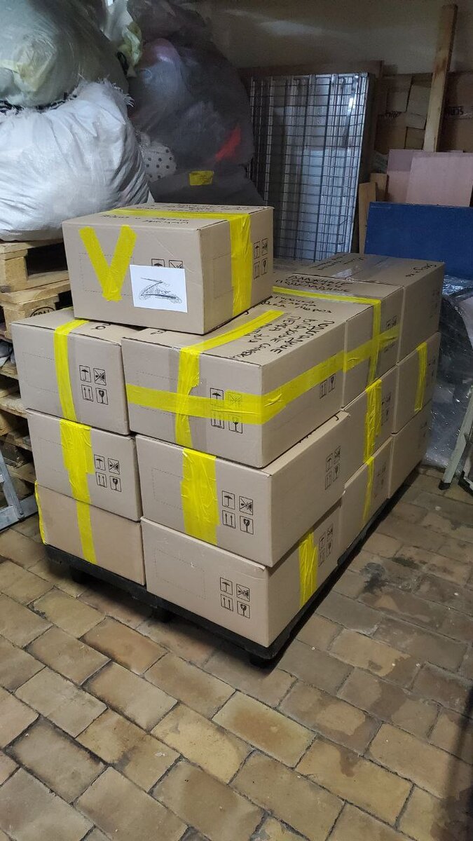 Промаркировали коробки, чтоб точно груз не путался