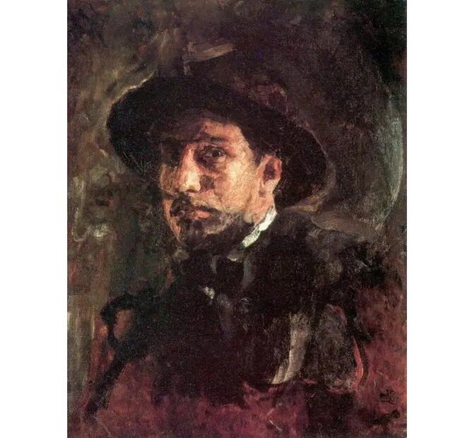 Валентин Серов. Автопортрет. 1885. Холст, масло. 50 x 40. Частное собрание