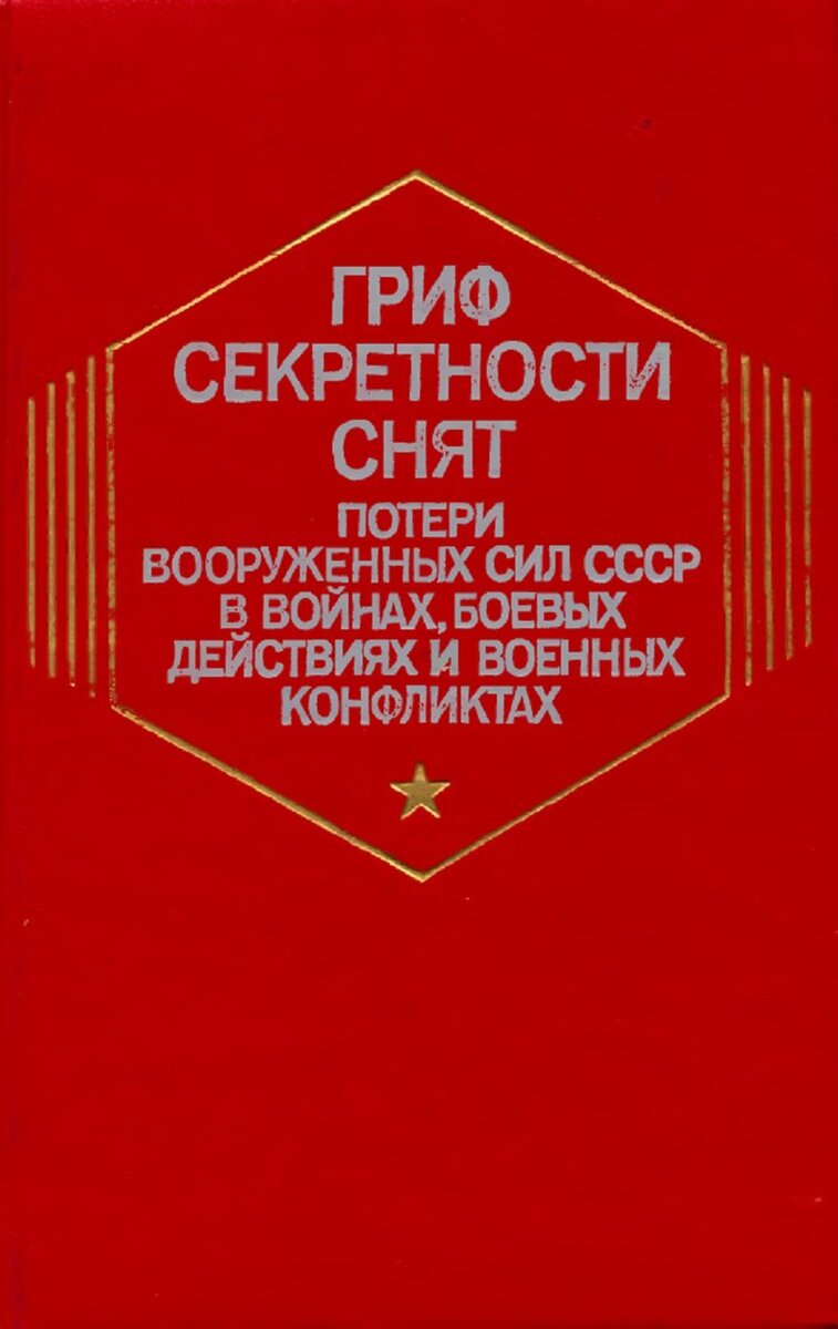 «Гриф секретности снят: Потери Вооружённых Сил СССР в войнах, боевых действиях и военных конфликтах» — изданная в 1993 году монография представляет собой первое всестороннее комплексное историко-статистическое исследование, проведённое коллективом военных историков под руководством Г. Ф. Кривошеева. В 1997 году была переведена на английский язык. Книга неоднократно переиздавалась с дополнениями и уточнениями под другими названиями.