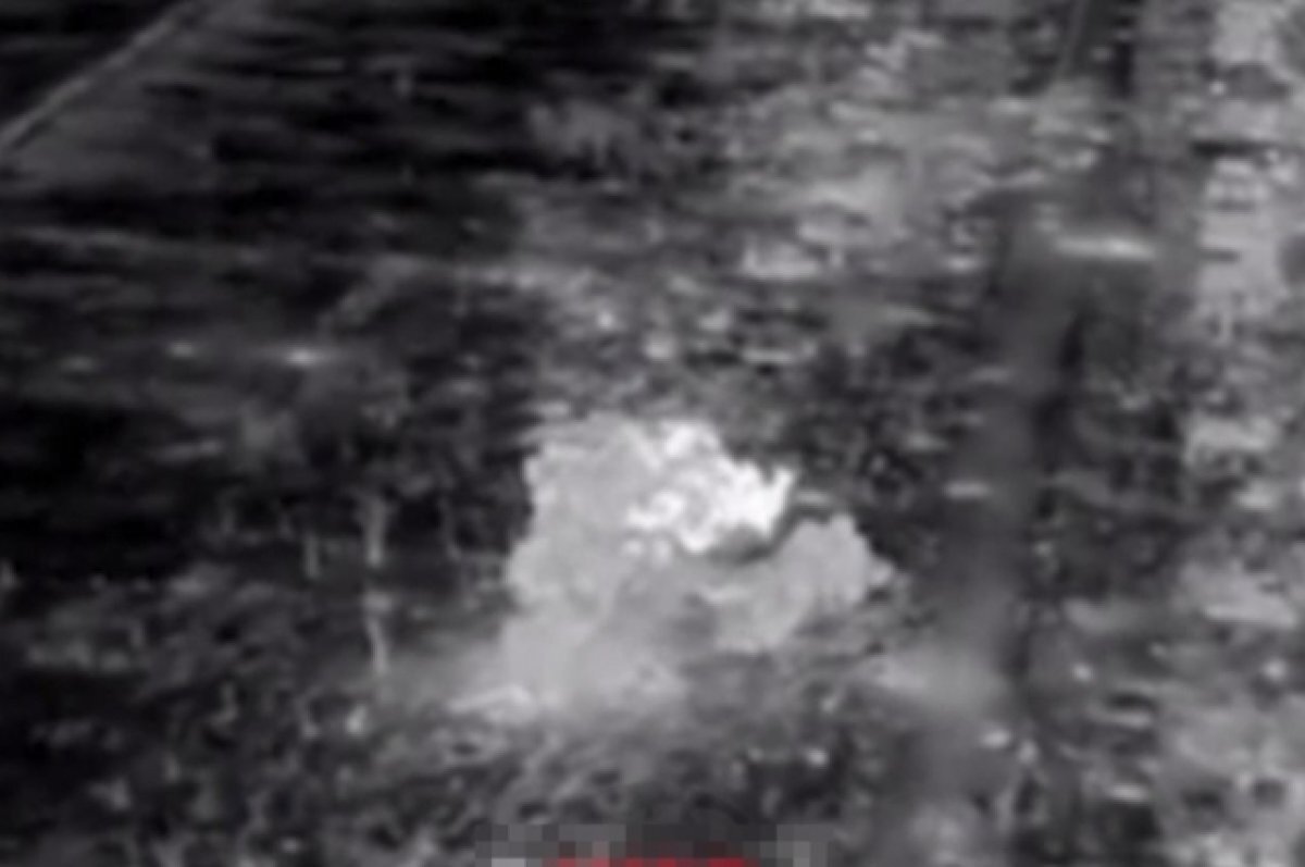    Русский воин взрывает опорник ВСУ.