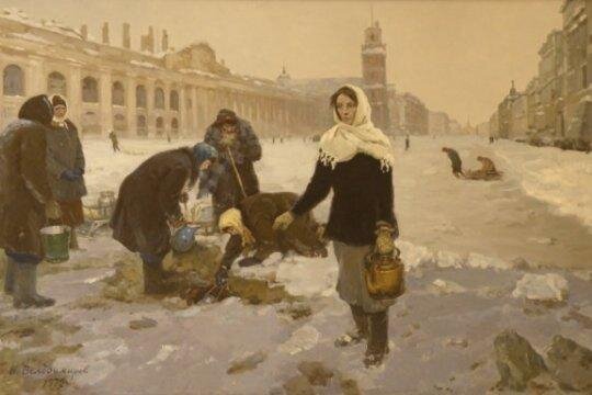 Оренбургский пуховый платок – единственный наряд  ленинградских невест в блокаду