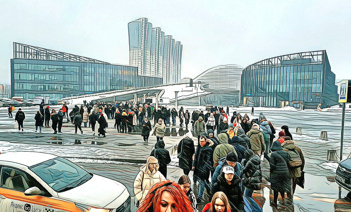 10.  В потоке...  /Метро ЦСКА/