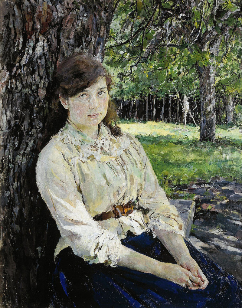 Девушка, освещенная солнцем. В. Серов