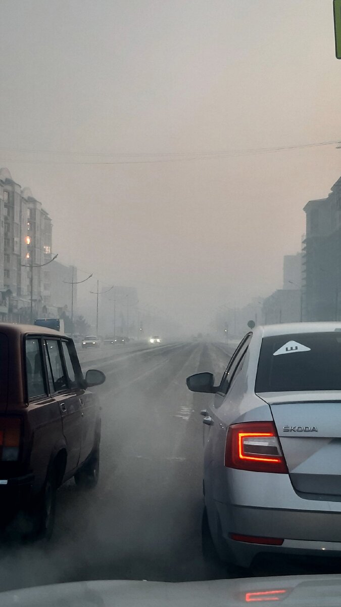 Фото: Галины Рерих. Вот так выглядят НМУ первой степени опасности... Абакан, 18.01.23, 10:00...