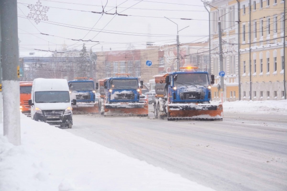    В Туле за сутки вывезли около 4 500 кубометров снега