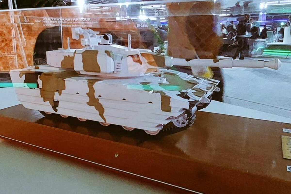 Модель легкого танка, на выставке DefExpo 2022. Источник: swarajyamag.com