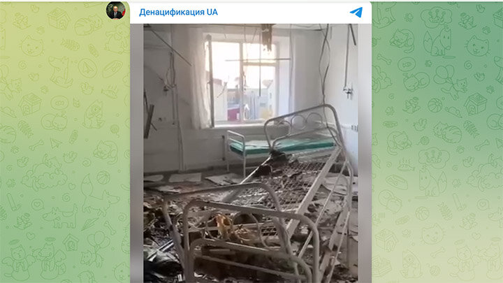 НА ВИДЕО, ПОПАВШЕМ В СЕТЬ, ВНУТРИ ЯКОБЫ "НЕЖИЛОГО ПОМЕЩЕНИЯ" В ХАРЬКОВСКОМ "ПАРК ОТЕЛЕ" МОЖНО УВИДЕТЬ КРОВАТИ. СРЕДИ СОТНИ ПОГИБШИХ - МНОЖЕСТВО ФРАНЦУЗСКИХ НАЁМНИКОВ. СКРИНШОТ: ТГ-КАНАЛ "ДЕНАЦИФИКАЦИЯ UA"