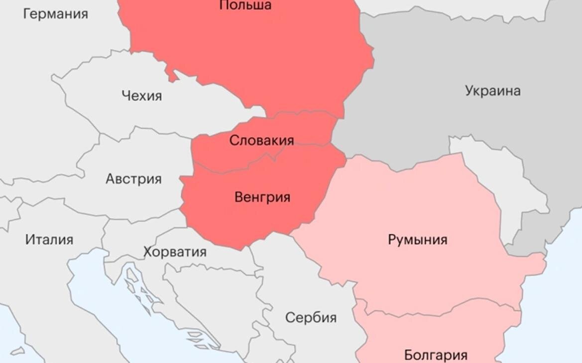 Страны ЕС, желающие избежать ввоза ук-раинской продукции