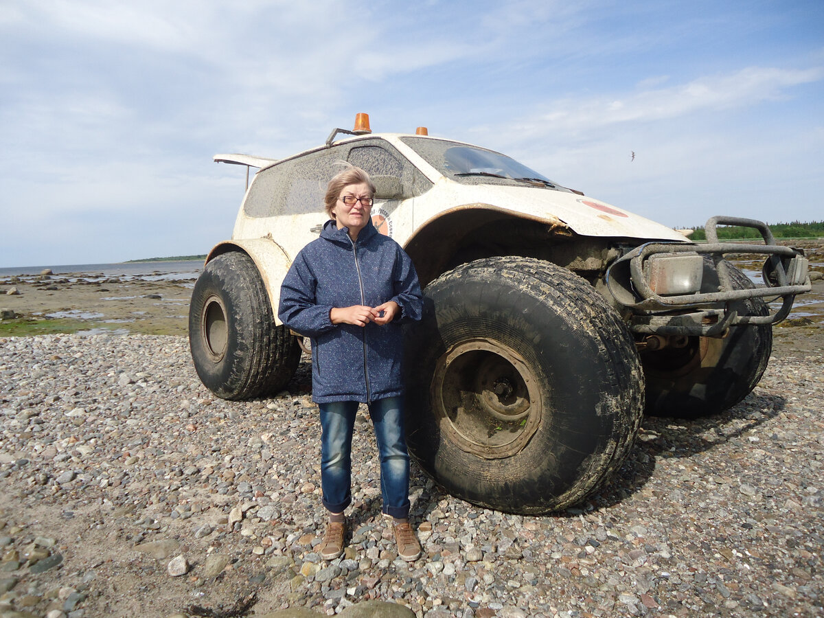 Болотоход на мысе Белужий. Из архива автора.