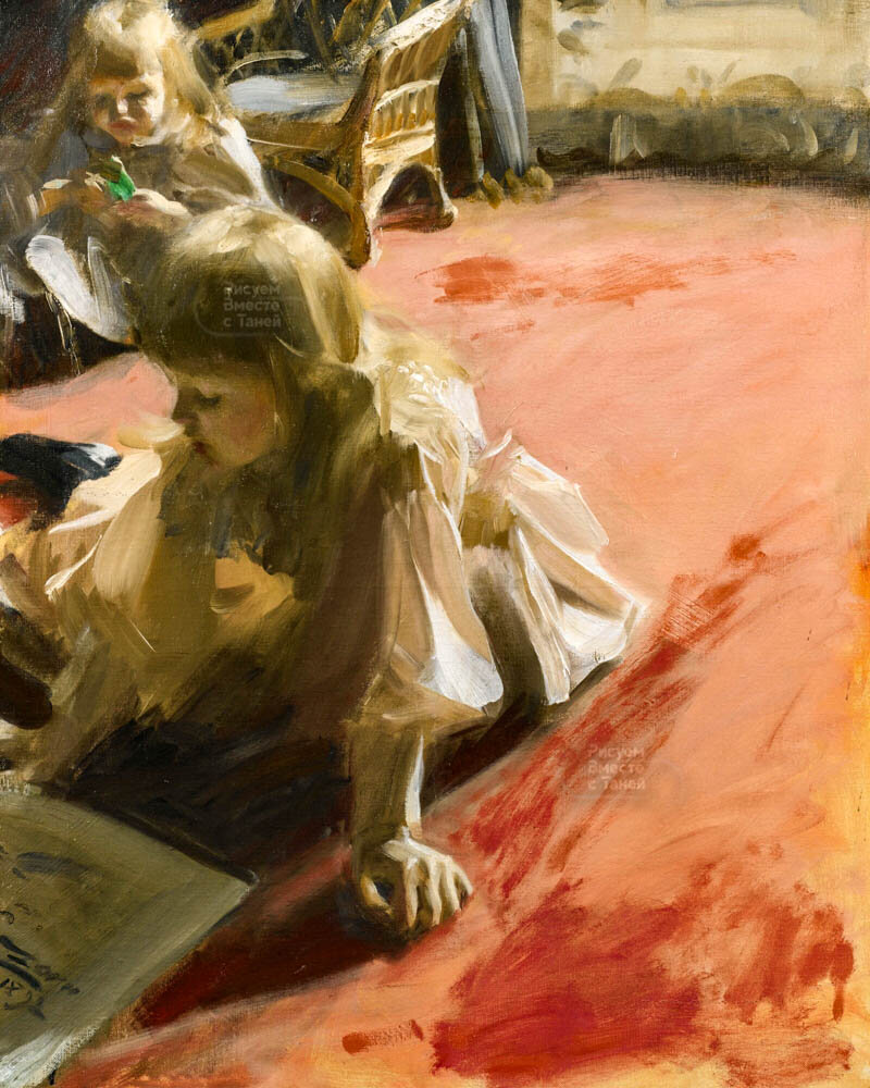 Андерс Цорн – Портрет дочерей Рамона Сюберкассо 1892