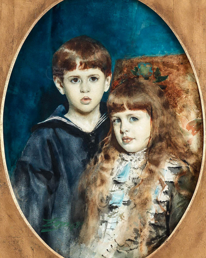 Андерс Цорн – Дети Стерс 1884