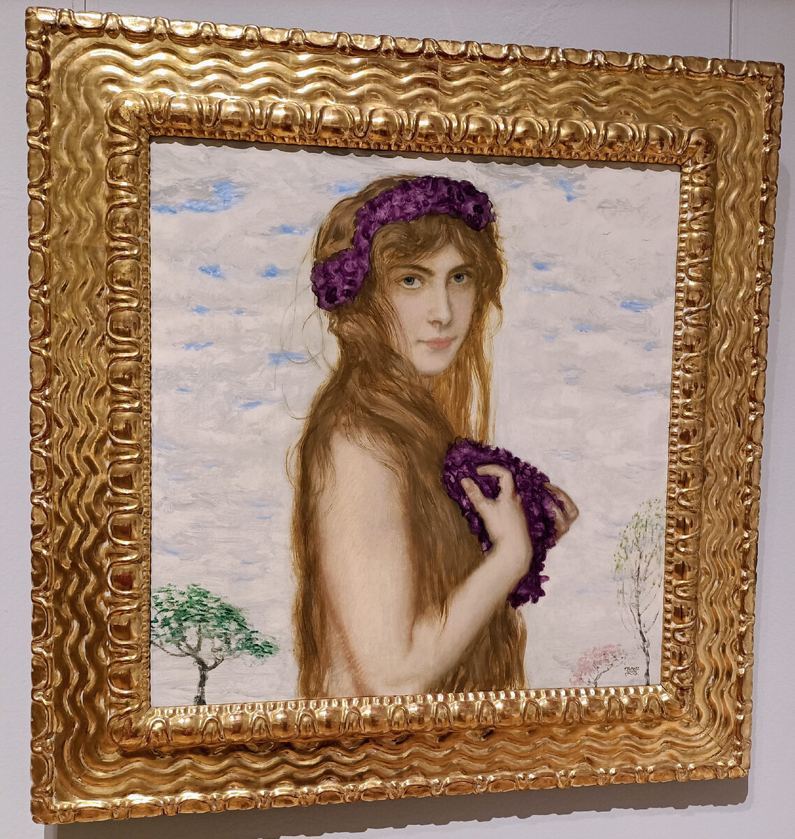 Весна. 1912 г. Franz von Stuck. Государственный музей Гессена. Фото автора 