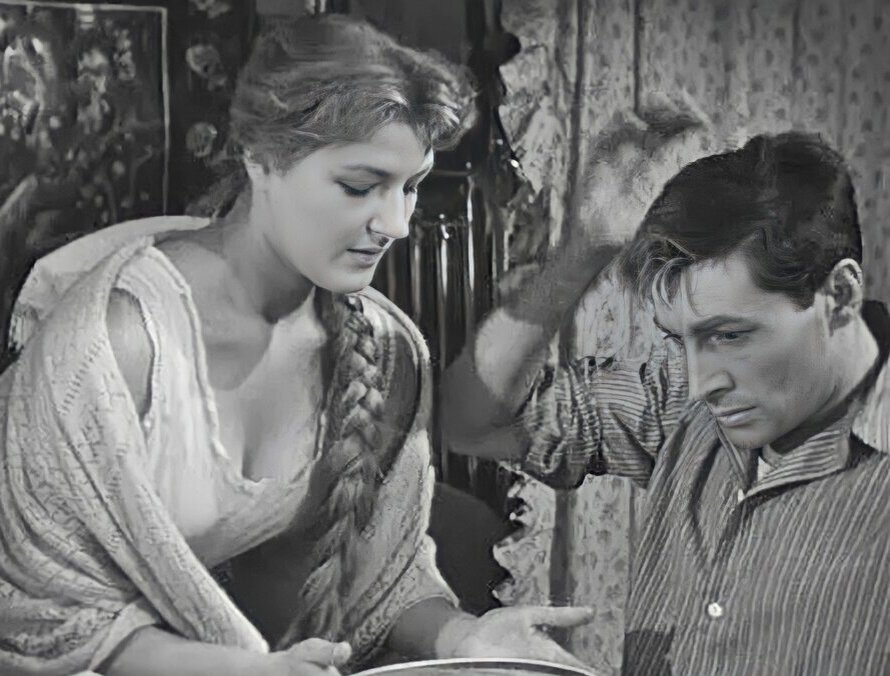 Кадр из фильма «Дело было в Пенькове» (1957). Скриншот.