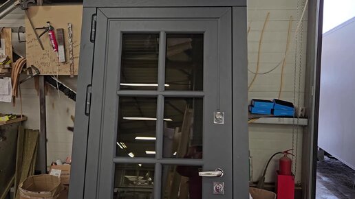 отделка входной двери изнутри.