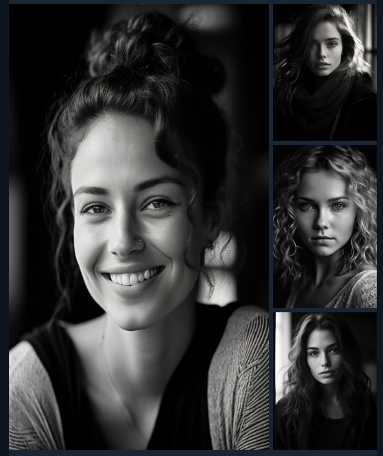 3 девушки нарисованы искусственным интеллектом, 1 настоящая.