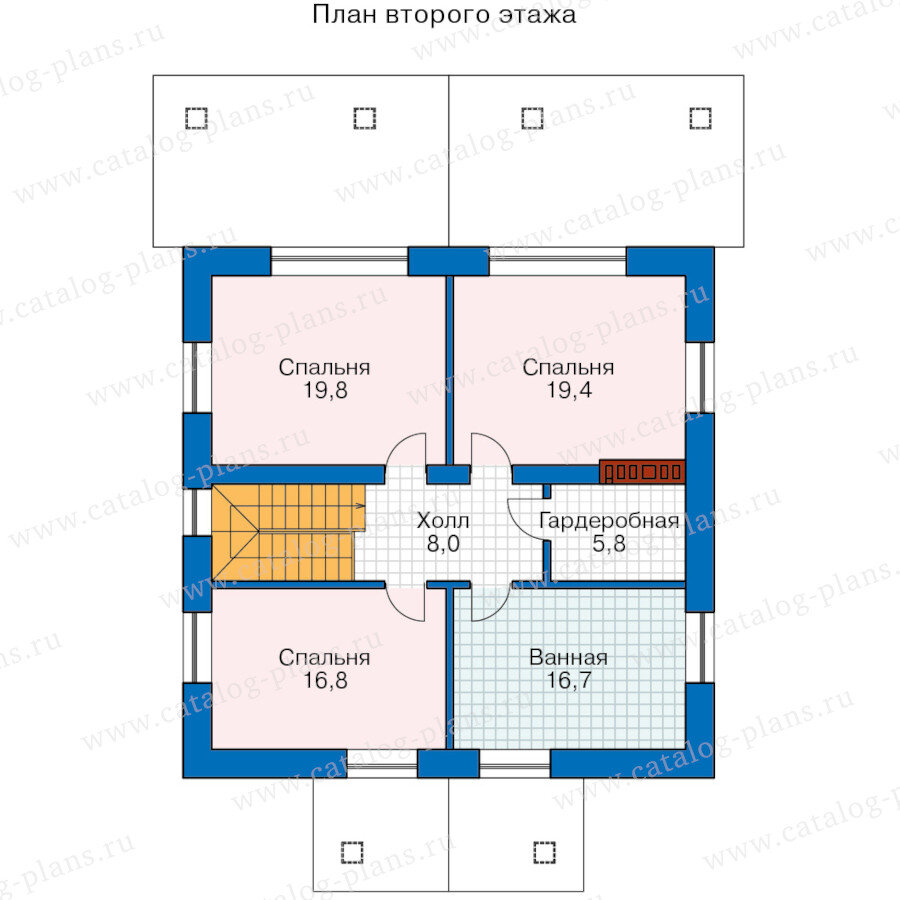 Фото проектов домов двухэтажных из газобетона