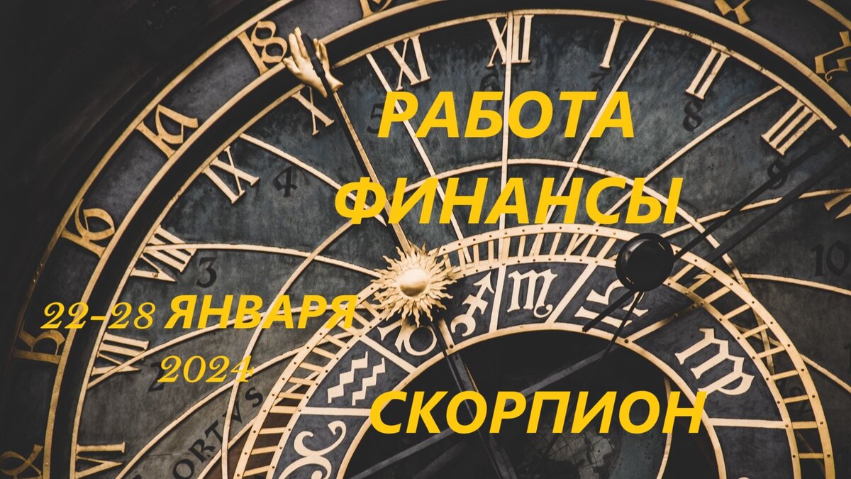 Скорпион. Прогноз на работу и финансы на неделю: 22-28 января 2024. 💼💰 |  Таро и звезды | Дзен