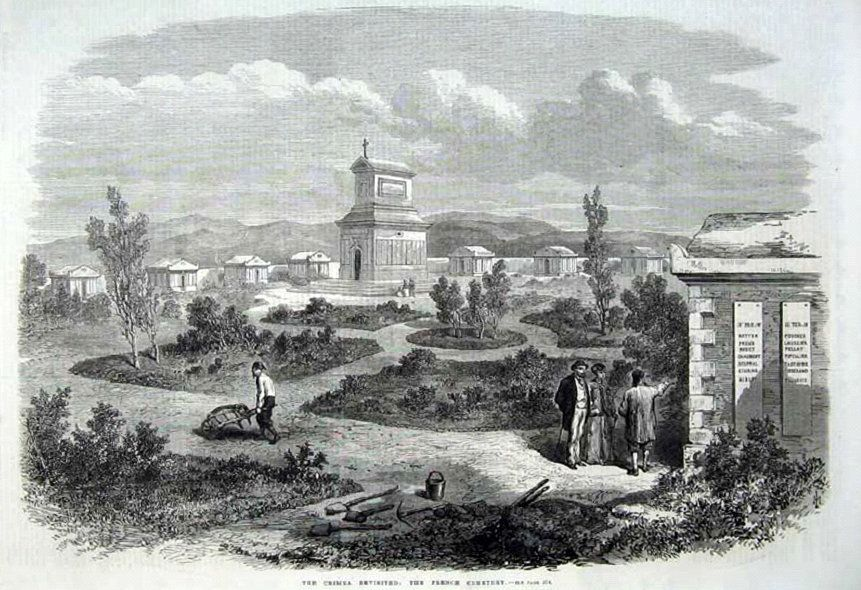 Французское кладбище.Illustrated London News